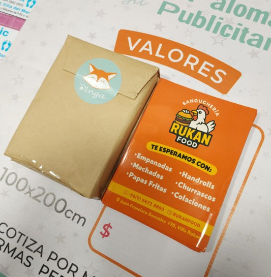 100 volantes de 1 cara