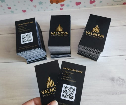 Tarjetas de presentacion 100 unidades